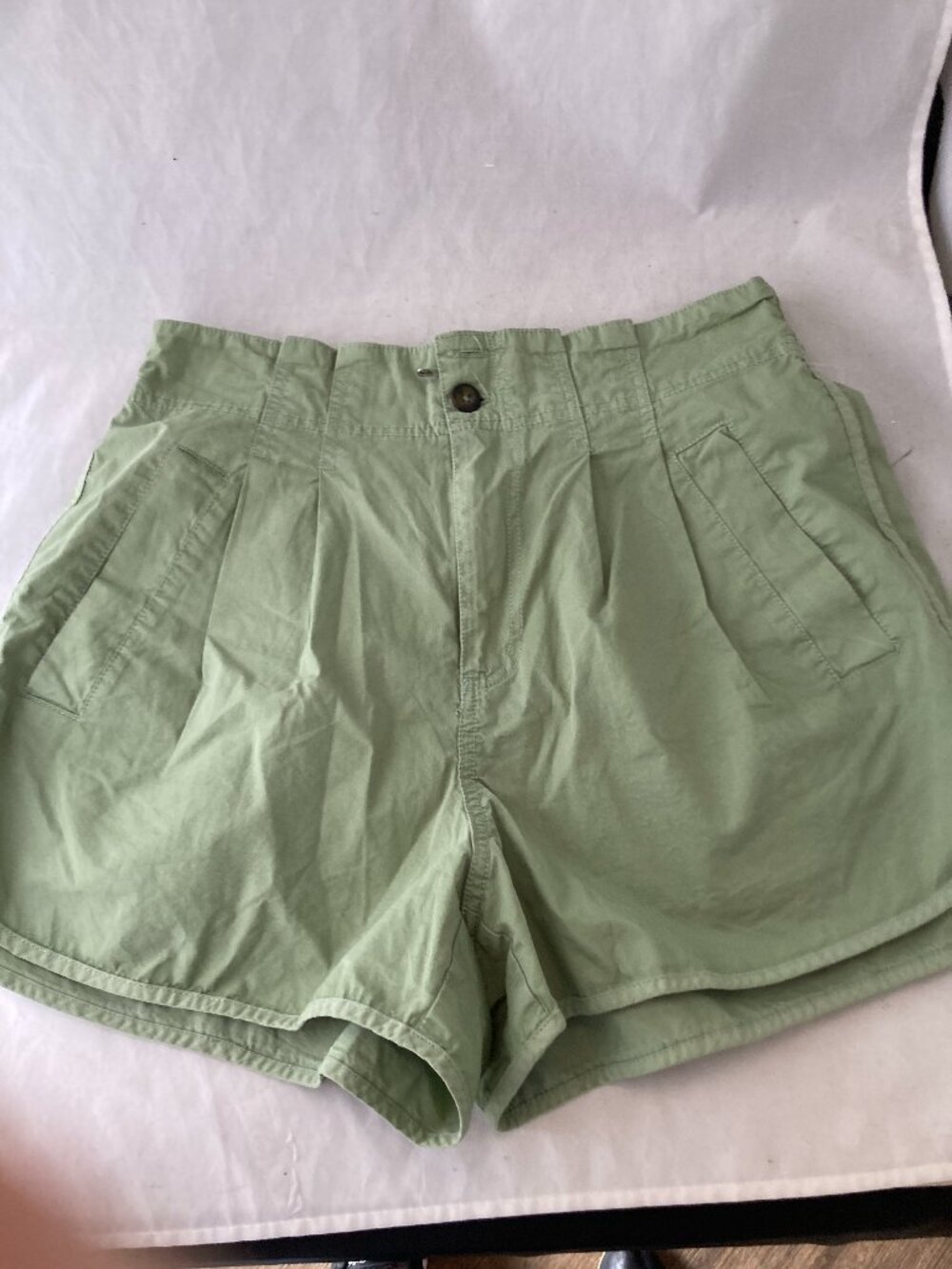 Light green high-waist Free People shorts